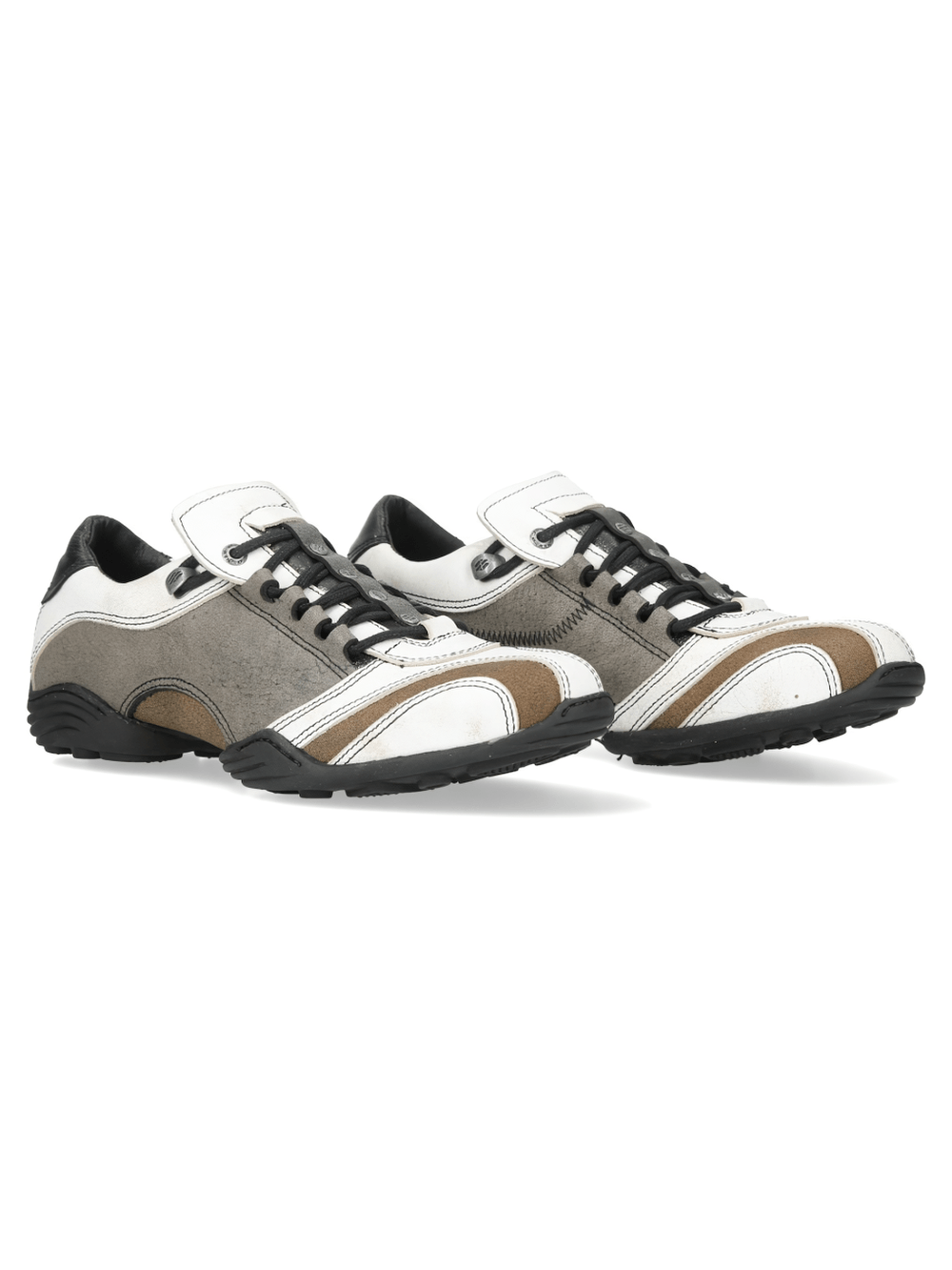 NEW ROCK Men's Rock Lace-Up Sports Shoes with Side Panels