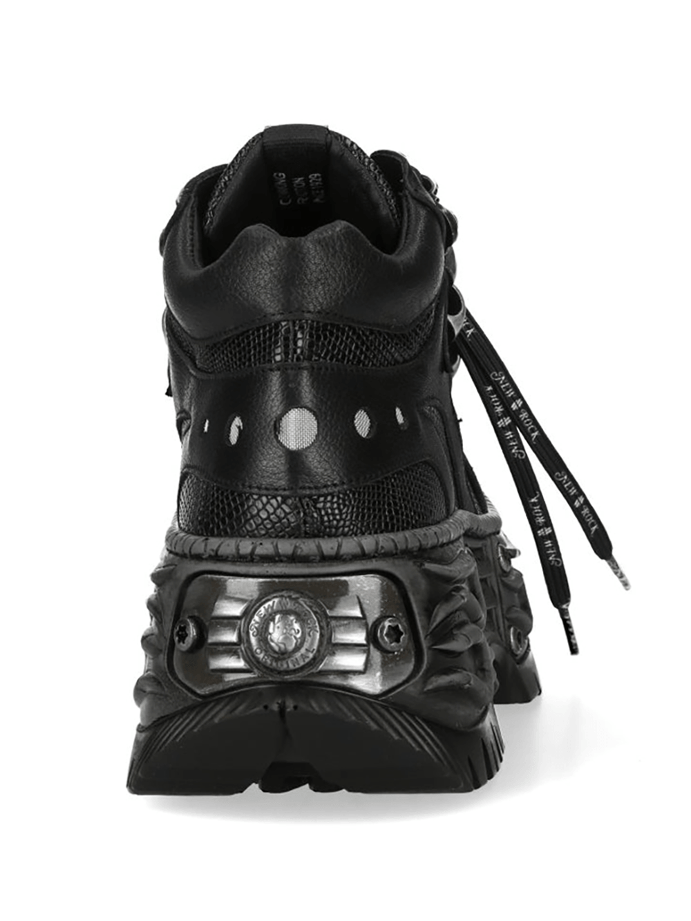 NEW ROCK Men's Rock Platform Shoes With Flame Tread Sole