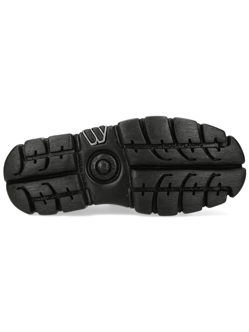 NEW ROCK Men's Rock Platform Shoes with Web Print Hardware