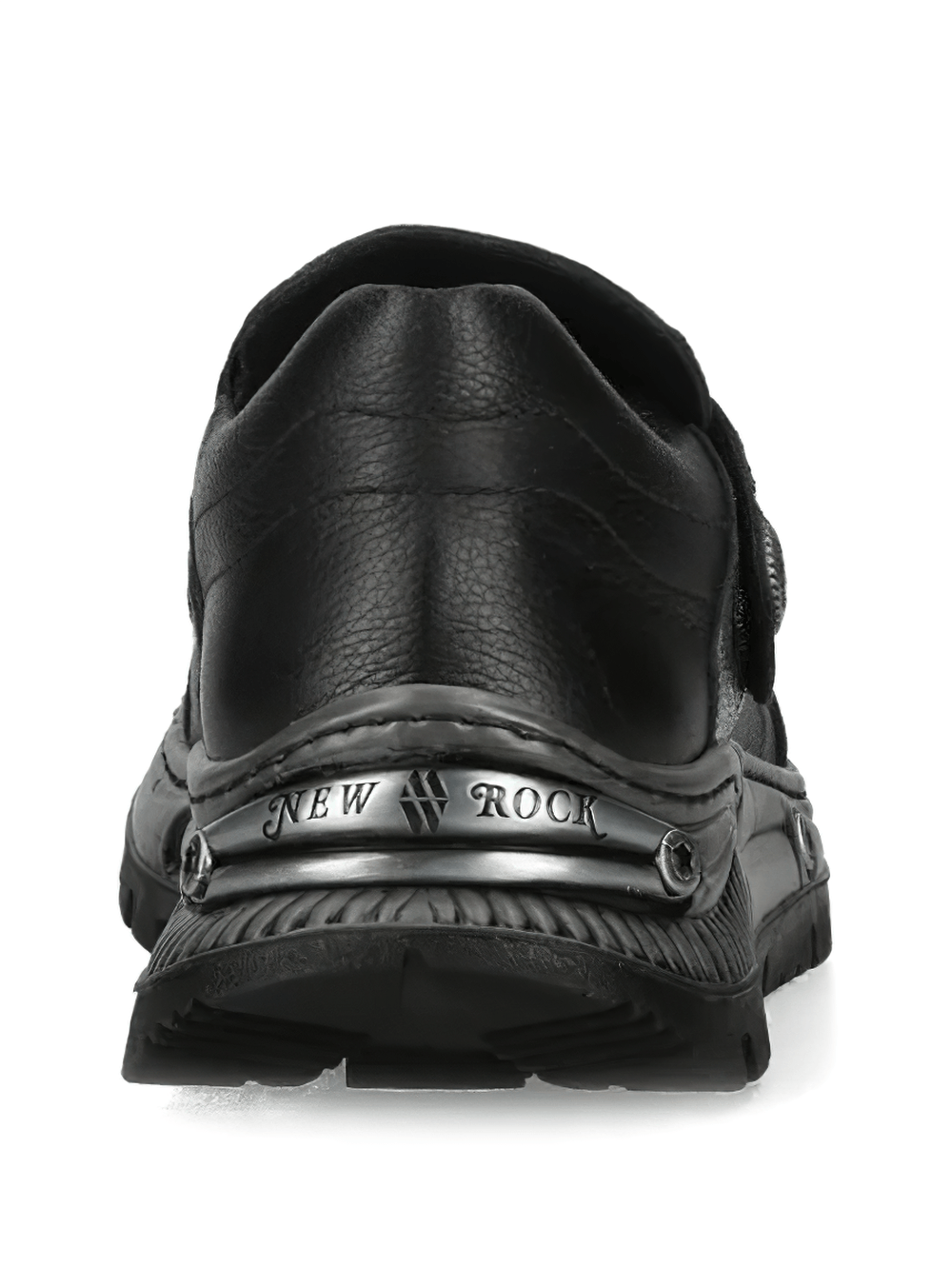 NEW ROCK Men's Shoes with Distressed Metallic Paneling
