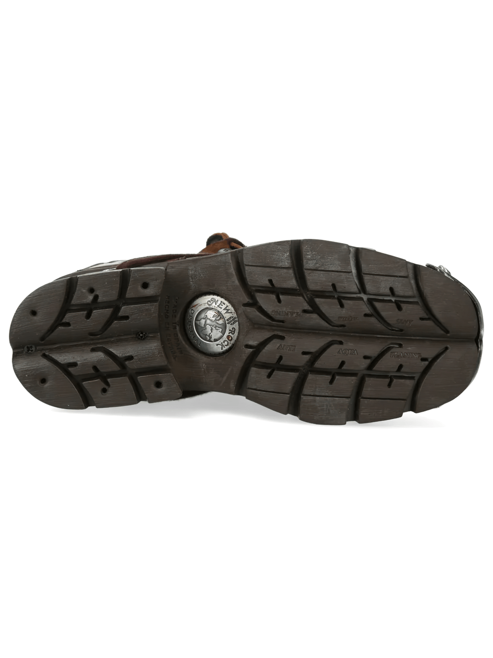 NEW ROCK Men's Shoes with Metal Plates and Rugged Lug Sole
