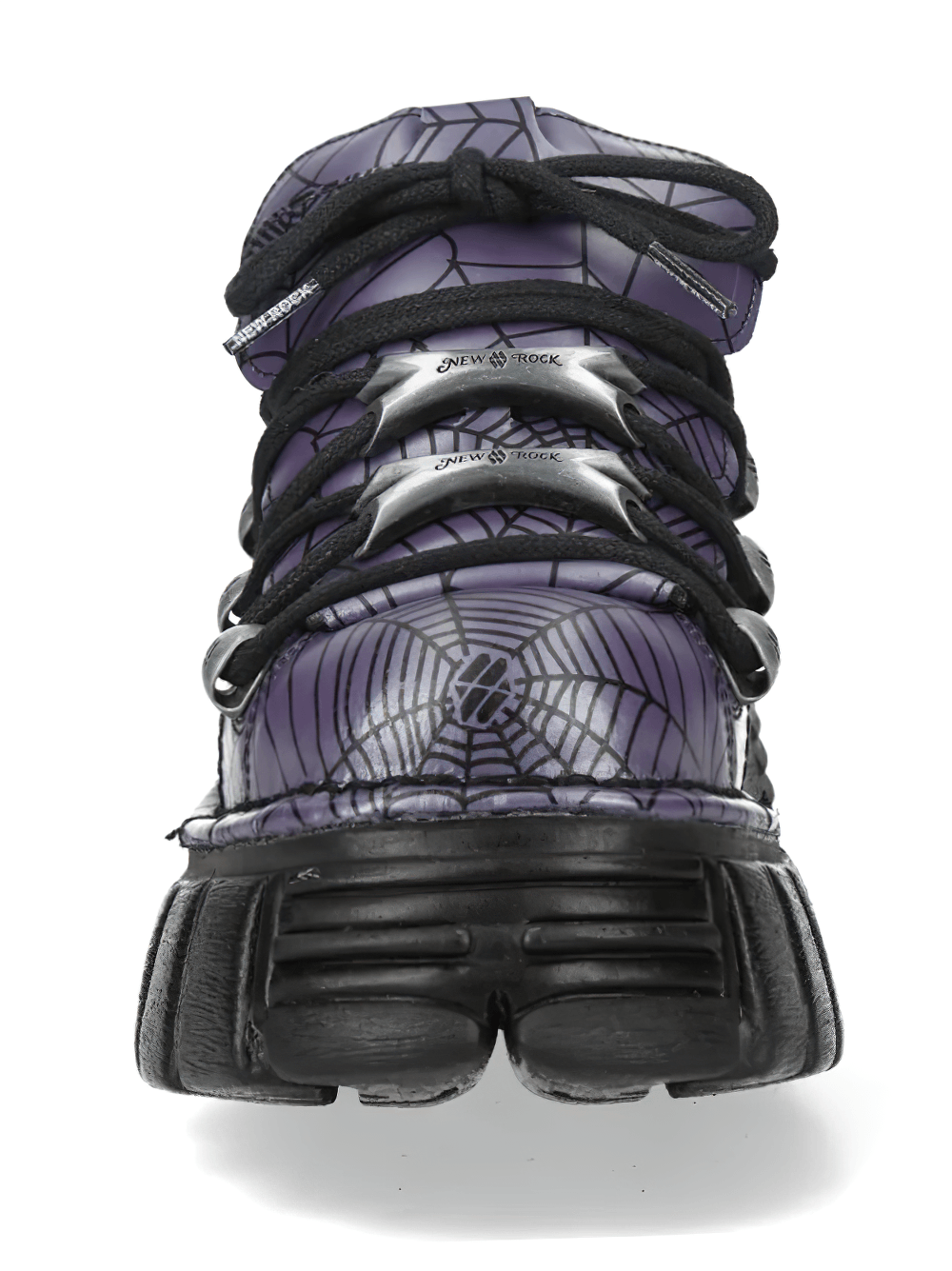 NEW ROCK Men's Spiderweb Shoes with Chunky Platform Soles