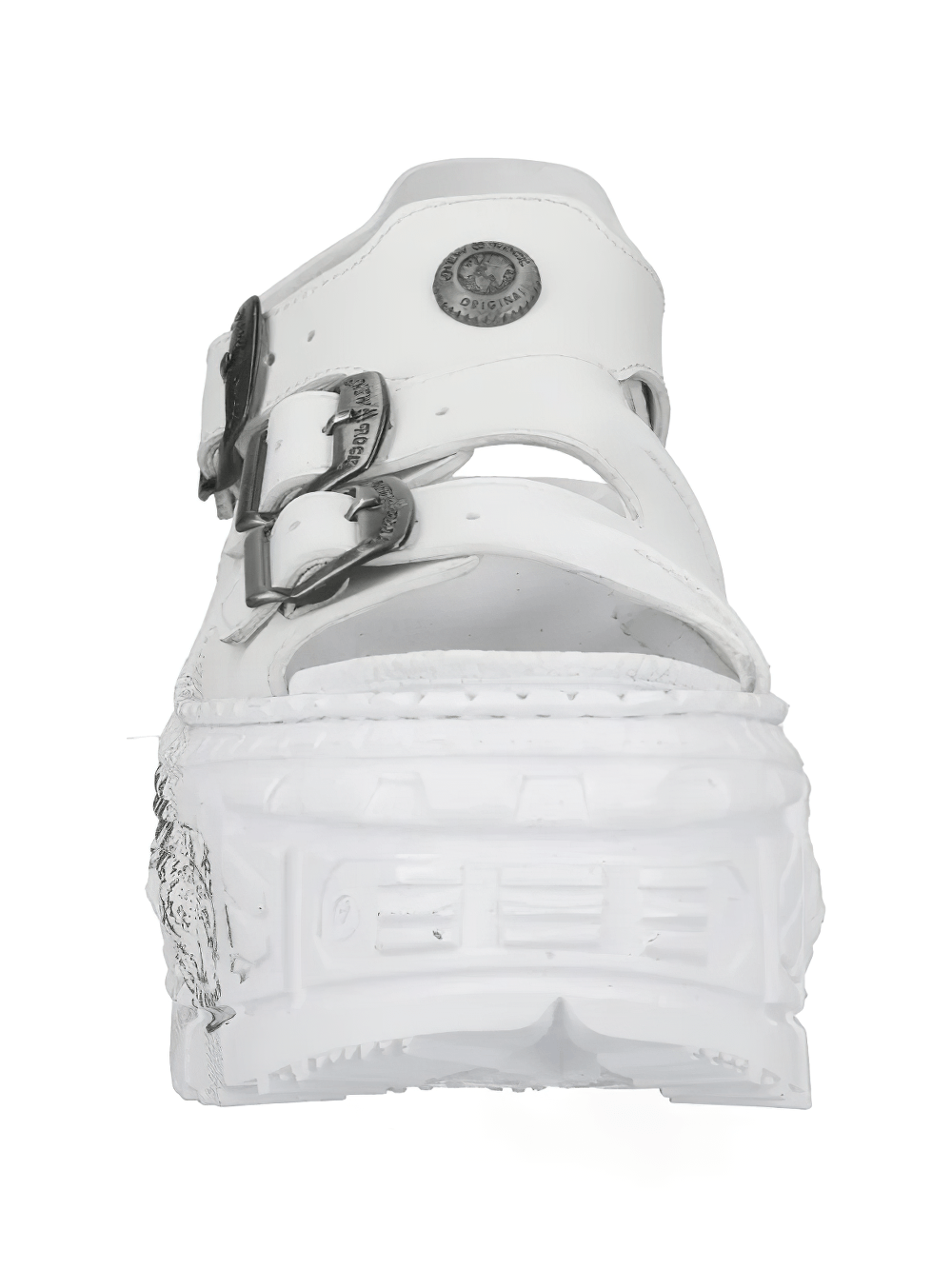 NEW ROCK Platform Sandals with Buckles and Sculptural Sole