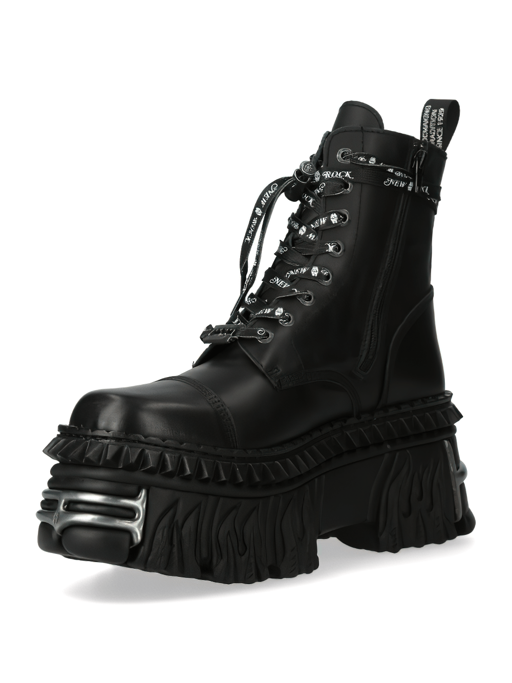 NEW ROCK Men's Black Platform Boots in Gothic Style