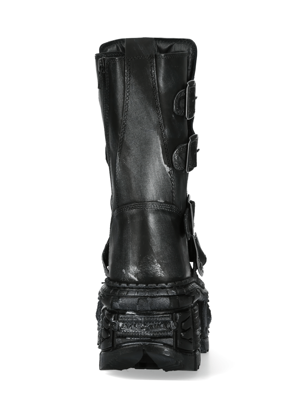NEW ROCK Men's Gothic Punk Ankle Boots with Buckles