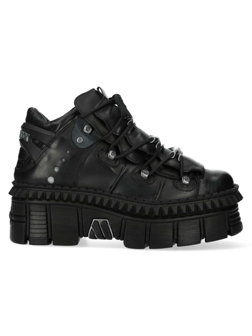 NEW ROCK Men's Urban Heavy Platform Boots with Metallic Details