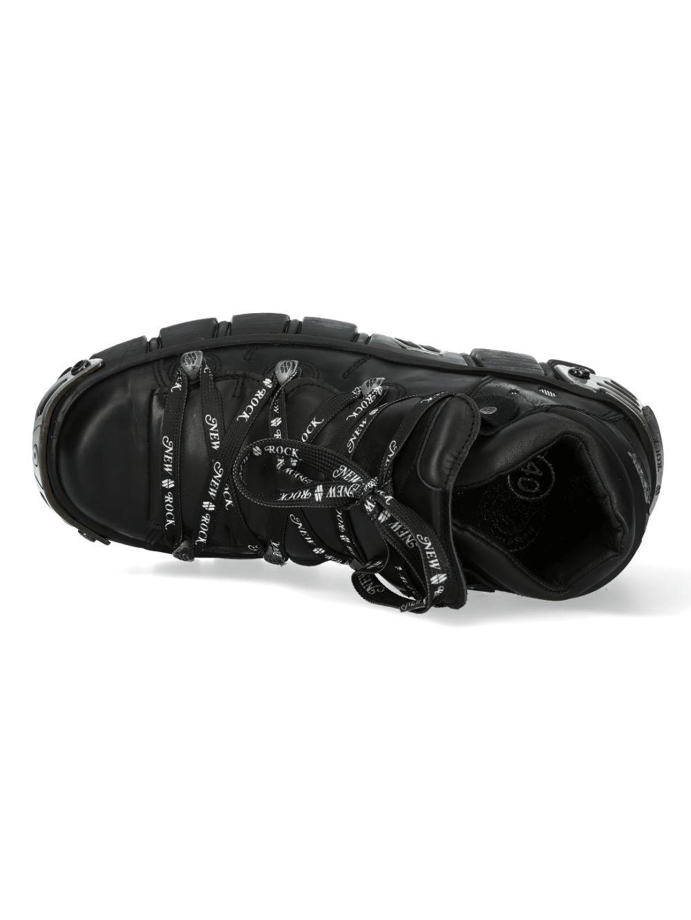 NEW ROCK Men's Urban Heavy Rock Boots with Metallic Accents