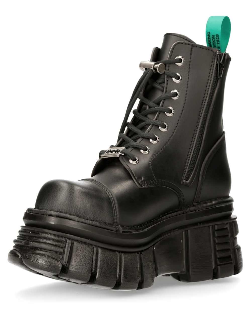 NEW ROCK Men's Urban Military Vegan Ankle Boots with Laces