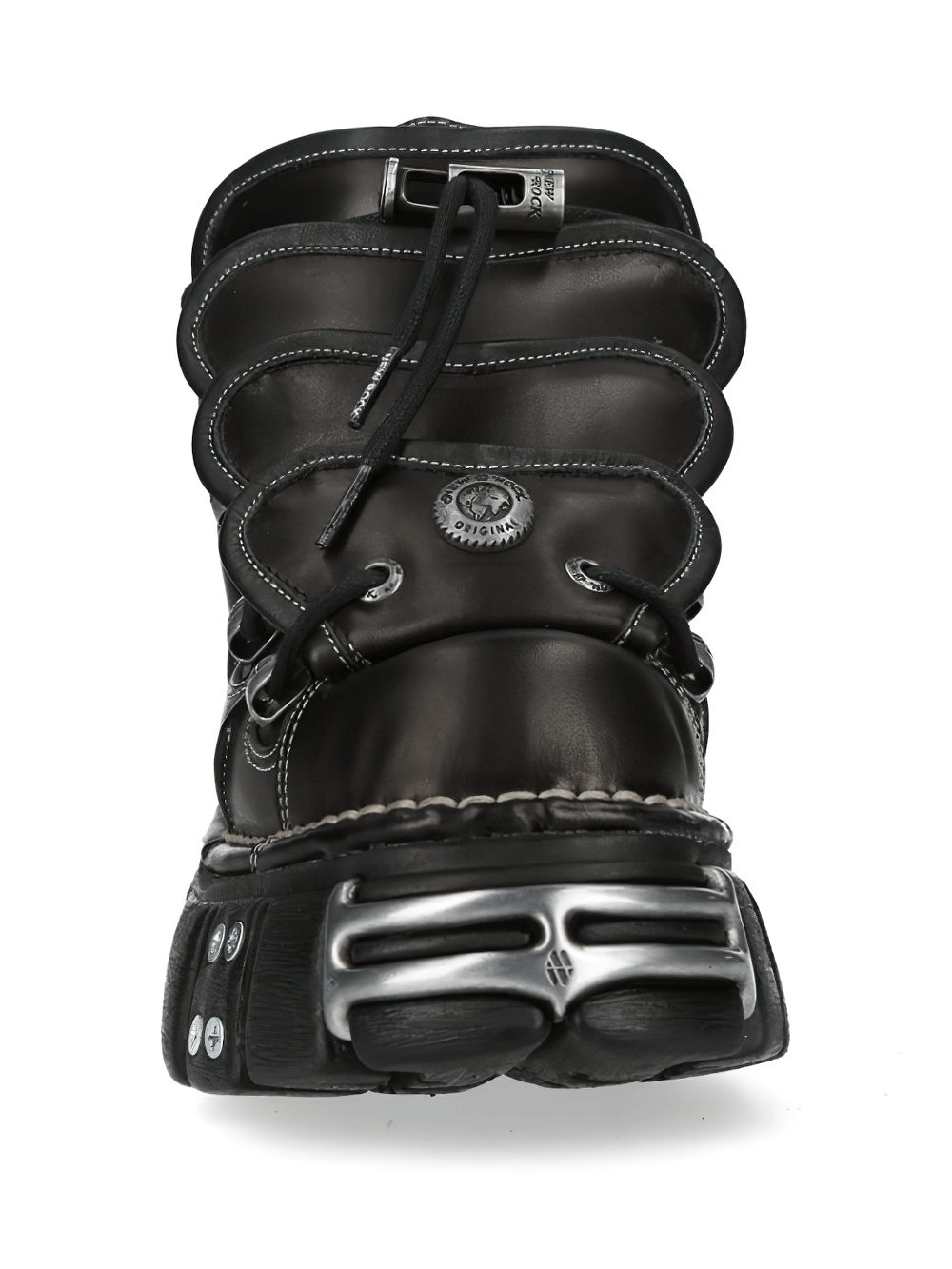 NEW ROCK Women's Ankle Boots with Heavy Platform Sole Trims