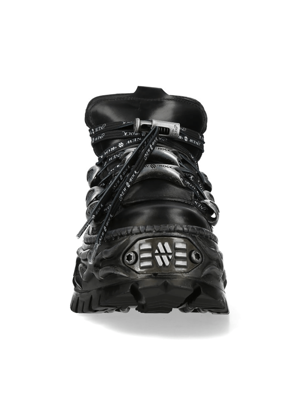 NEW ROCK Women's Black Industrial Platform Shoes