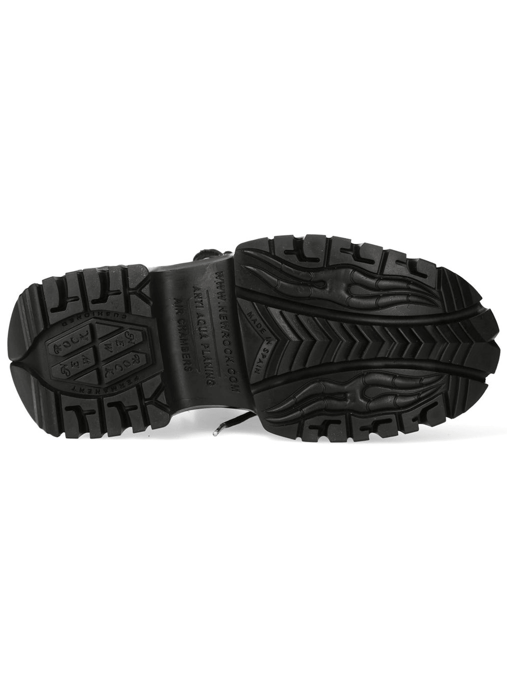 NEW ROCK Women's Black Industrial Platform Shoes