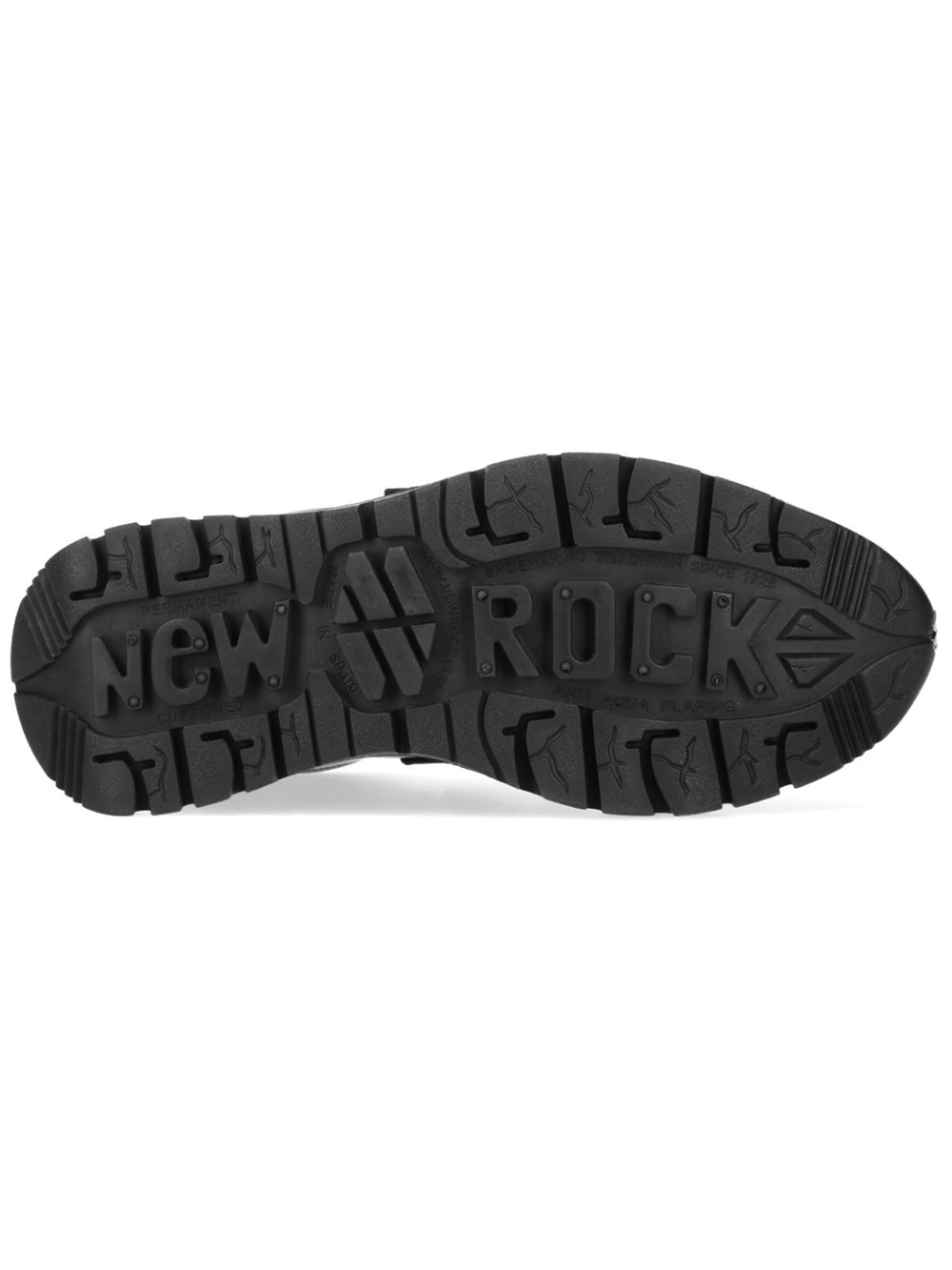 NEW ROCK Women's Black Velcro Rock Shoes with Metal Details