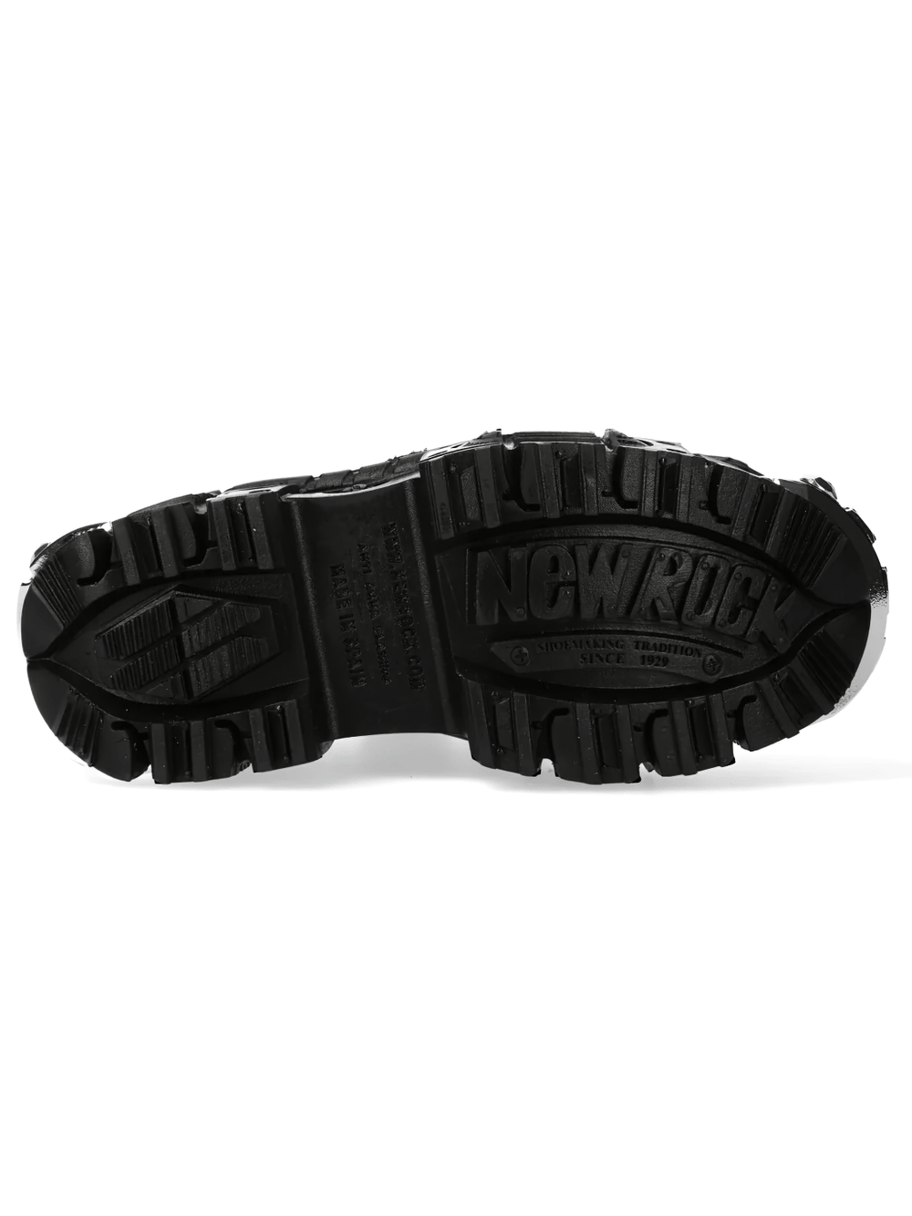 NEW ROCK Women's Blue Gothic Shoes with Metallic Side Armour