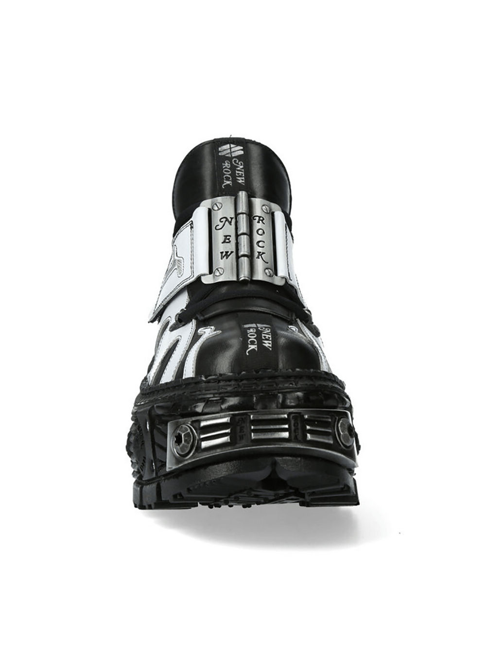 NEW ROCK Women's Cyberpunk Shoes with OverSized Buckle Strap