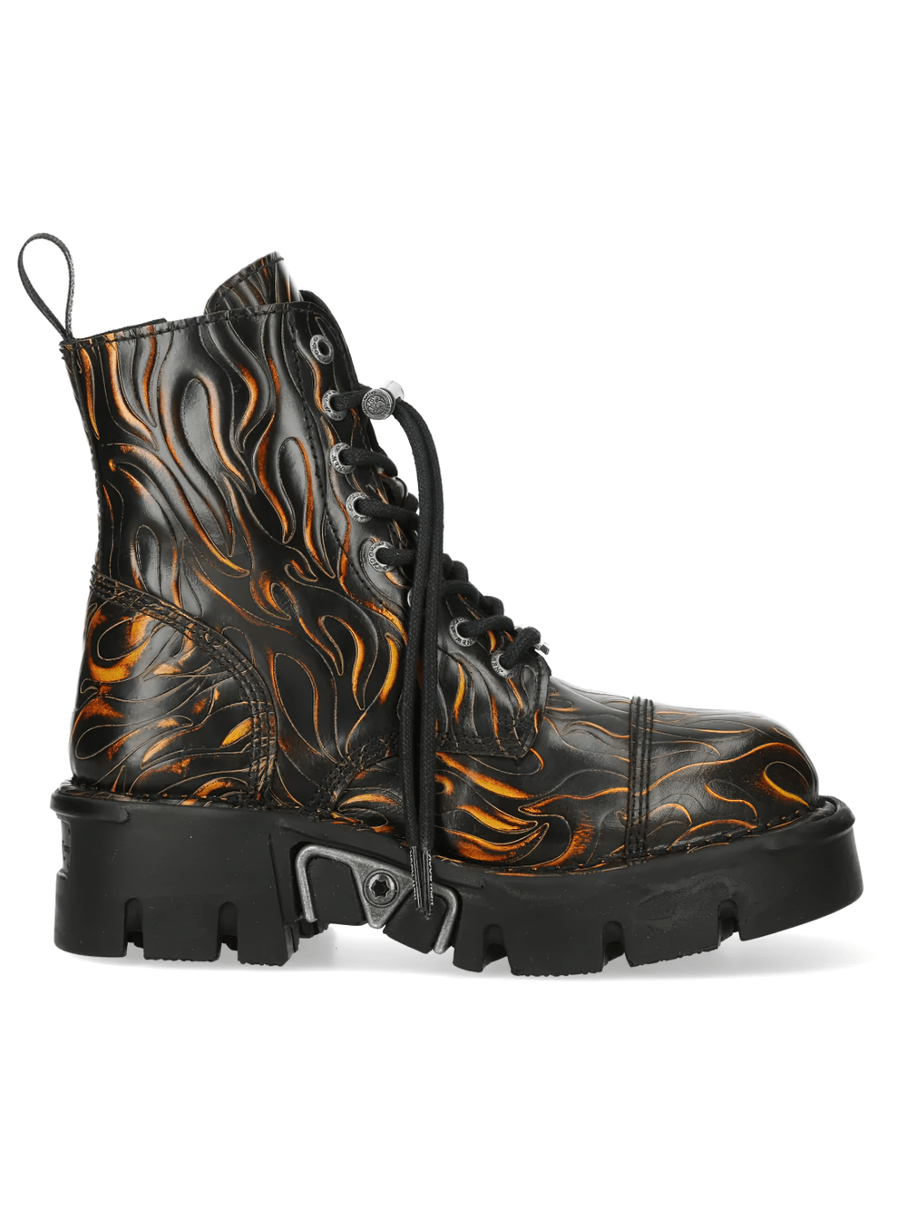 NEW ROCK Women's Flame Boots with Chunky Platform Soles