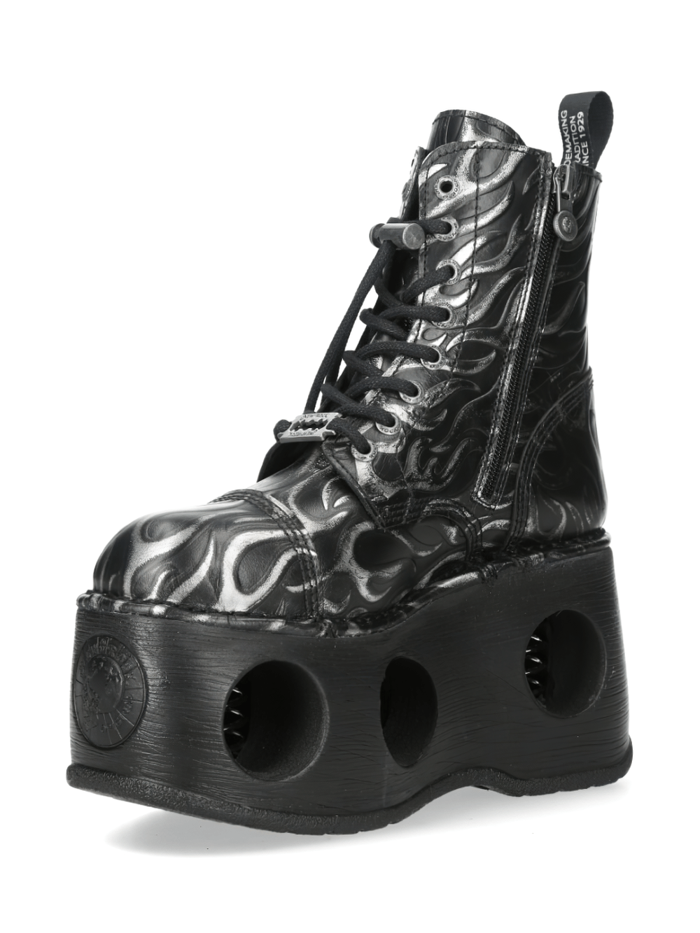 NEW ROCK Women's Flame Boots with Hollow Platform Soles