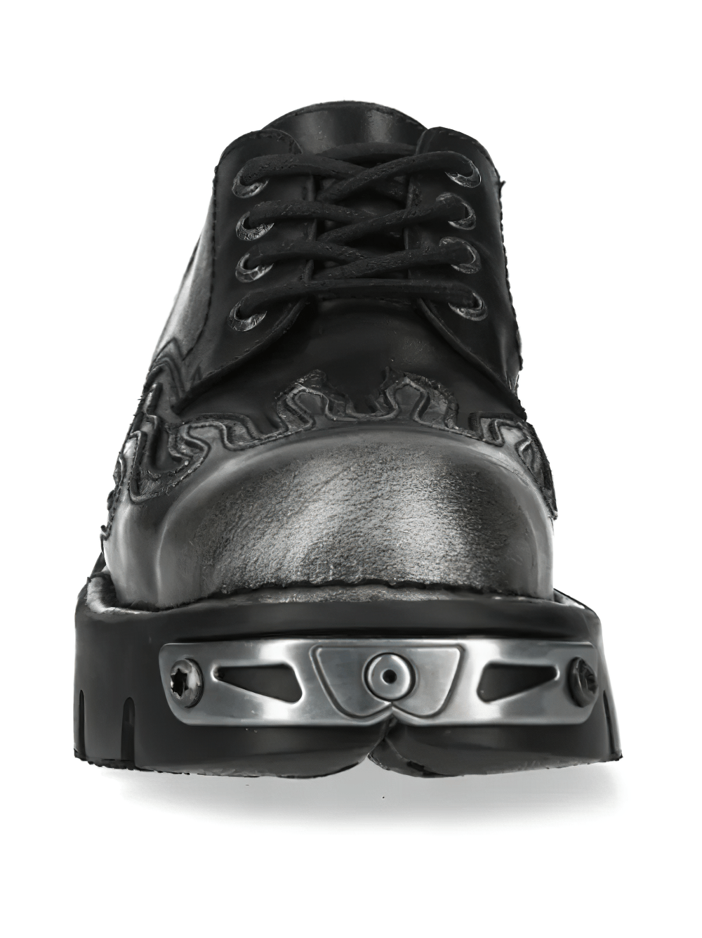 NEW ROCK Women's Flame Lace-Up Shoes with Chunky Lug Soles