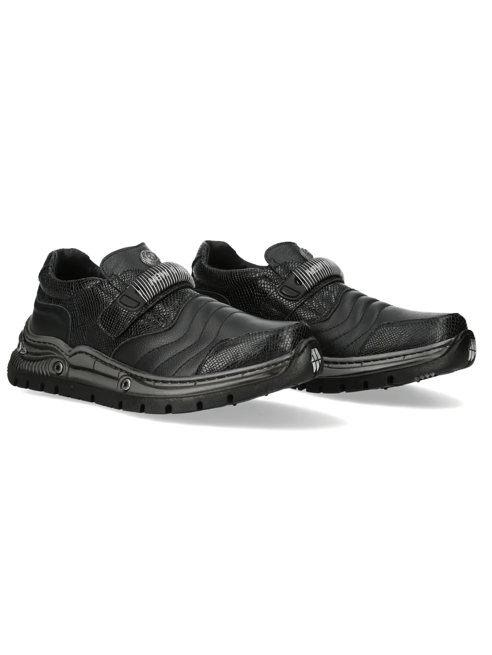 NEW ROCK Women's Gothic Hybrid Shoes with Textured Paneling