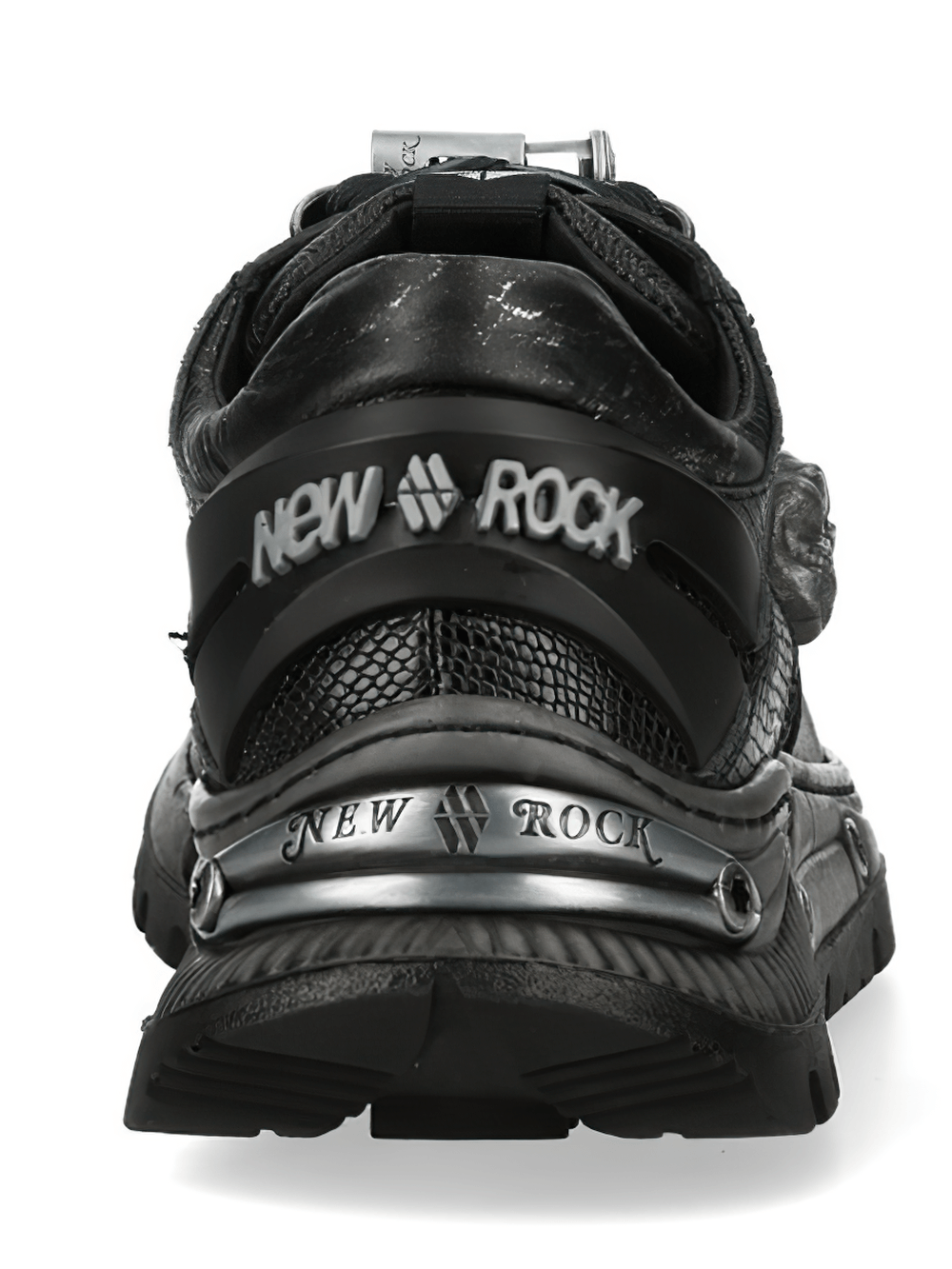 NEW ROCK Women's Gothic Low-Top Shoes with Skull Accent