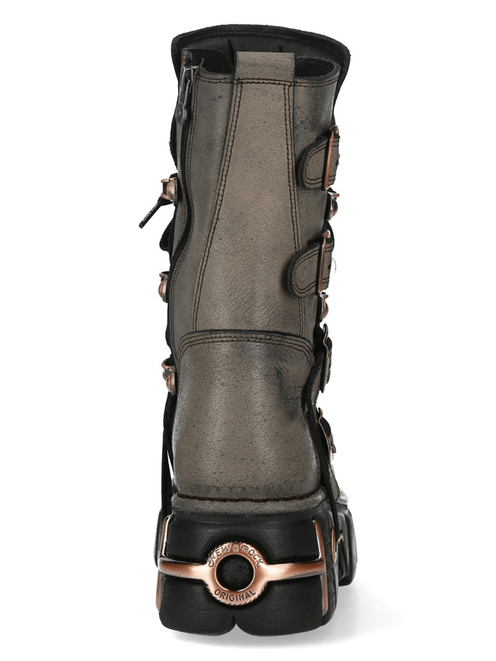 NEW ROCK Women's Gothic Punk Boots With Buckles and Platform