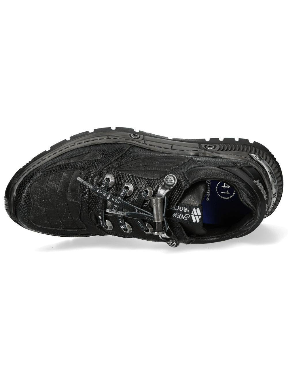 NEW ROCK Women's Low-Top Shoes with Reptile Embossed Panel