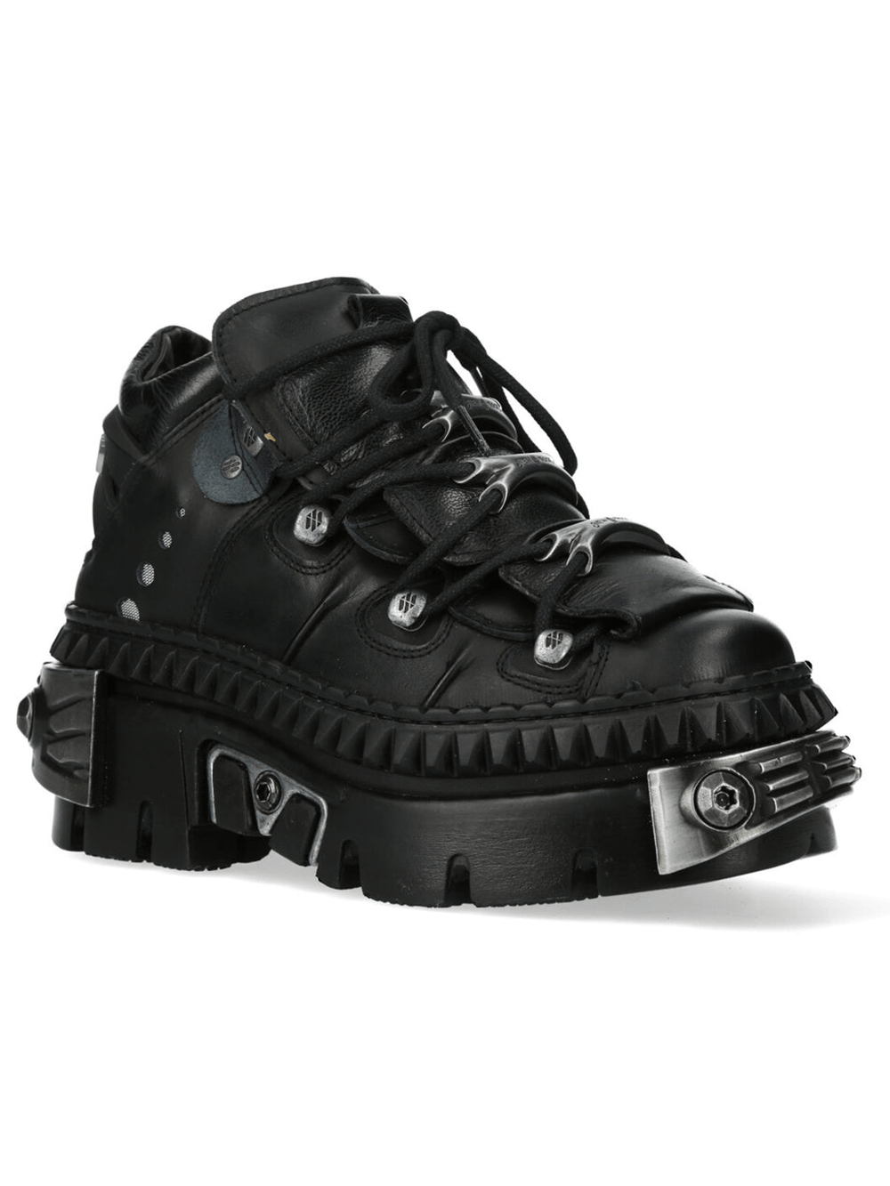 NEW ROCK Women's Platform Shoes with Industrial Metalwork