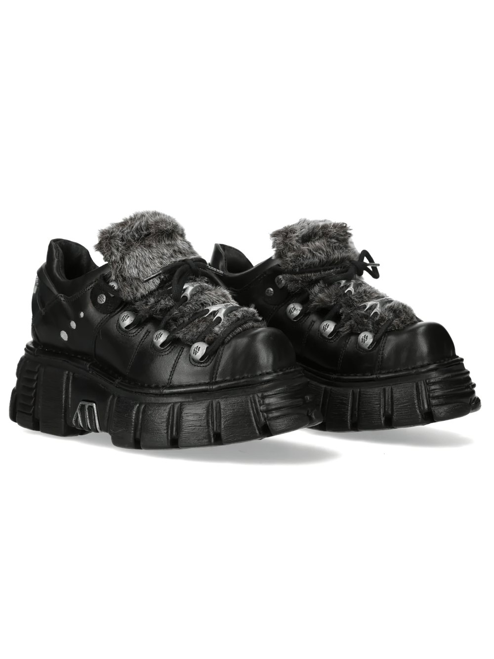 NEW ROCK Women's Platform Shoes with Industrial Sole Design