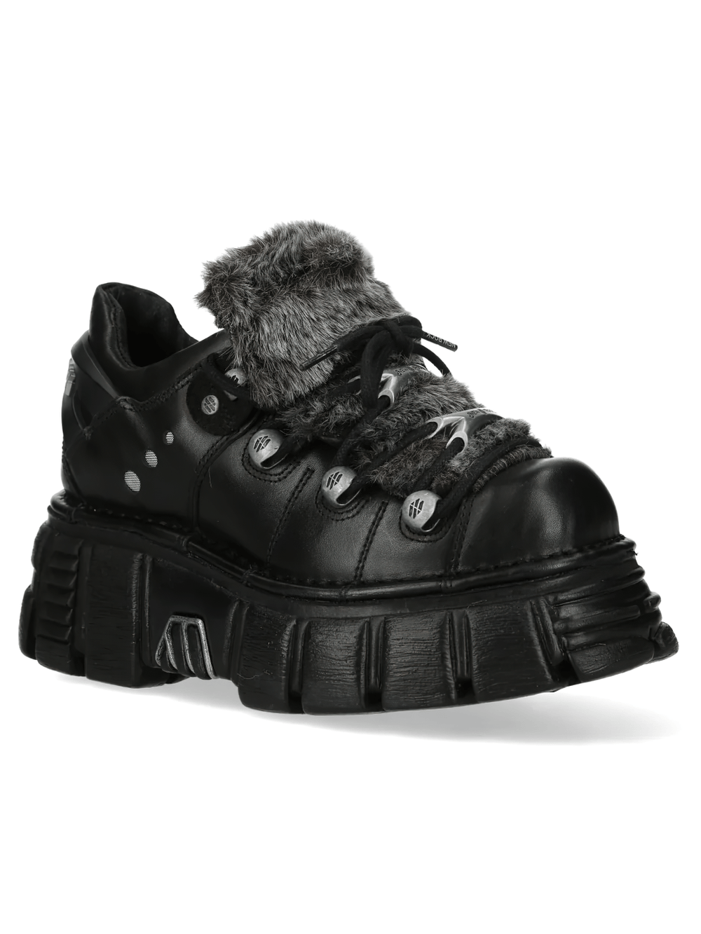 NEW ROCK Women's Platform Shoes with Industrial Sole Design