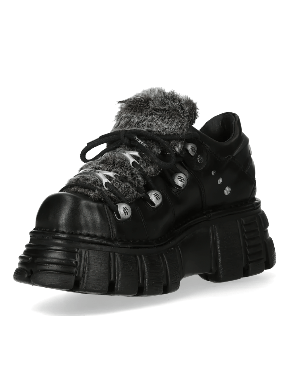 NEW ROCK Women's Platform Shoes with Industrial Sole Design