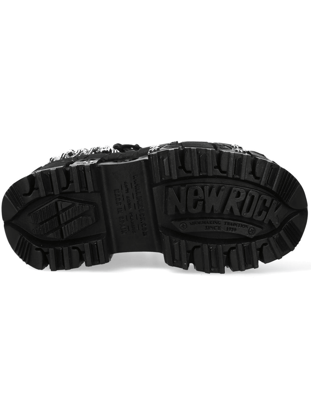 NEW ROCK Women's Punk Shoes with Chains and Bat Wing Details