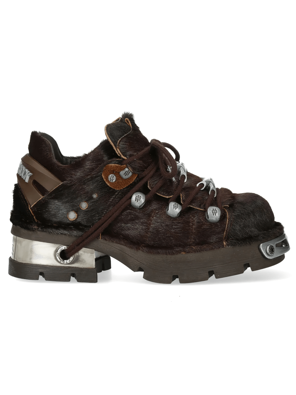 NEW ROCK Women's Rock Shoes with Metal Plates and Lug Sole