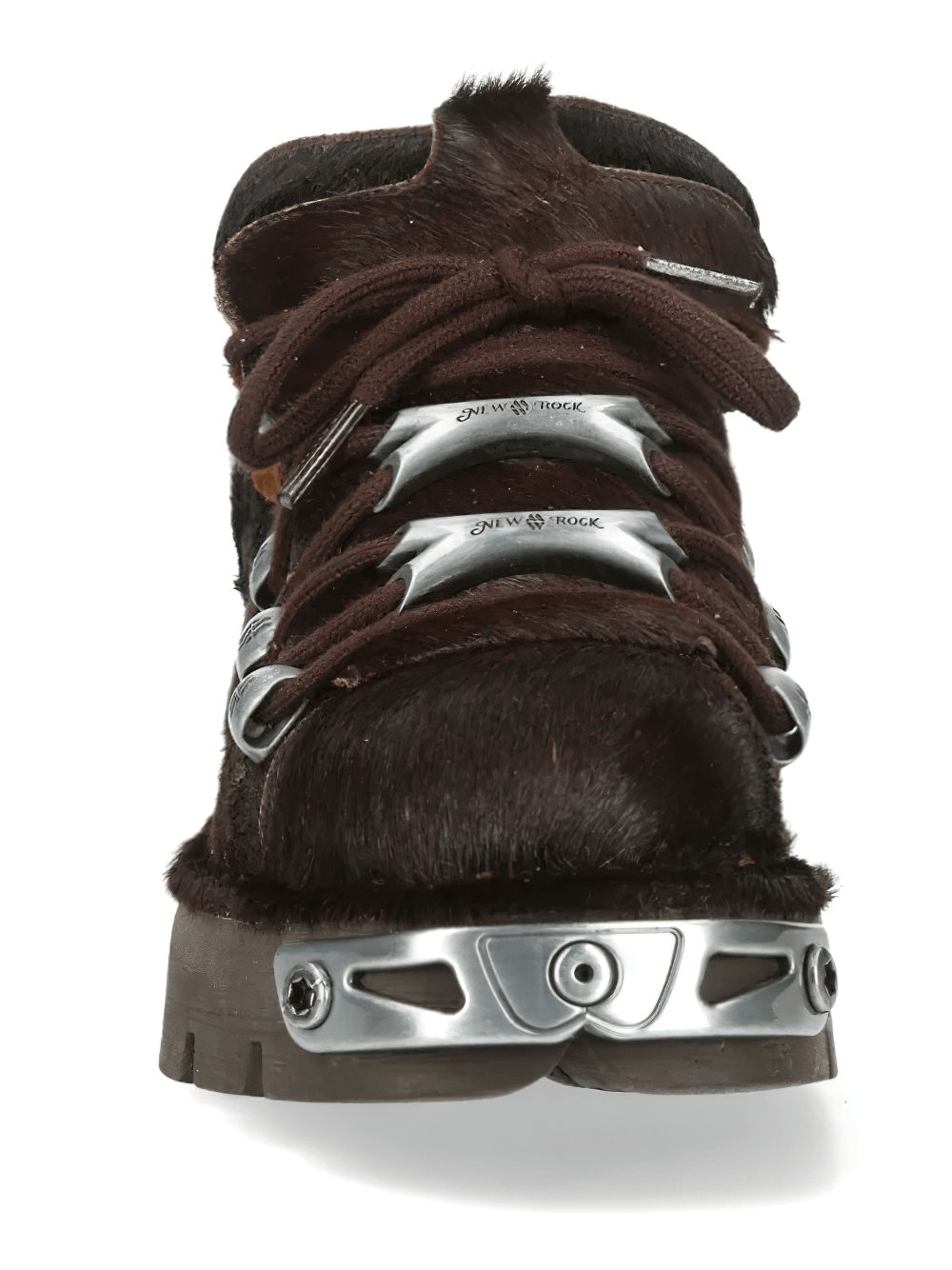 NEW ROCK Women's Rock Shoes with Metal Plates and Lug Sole