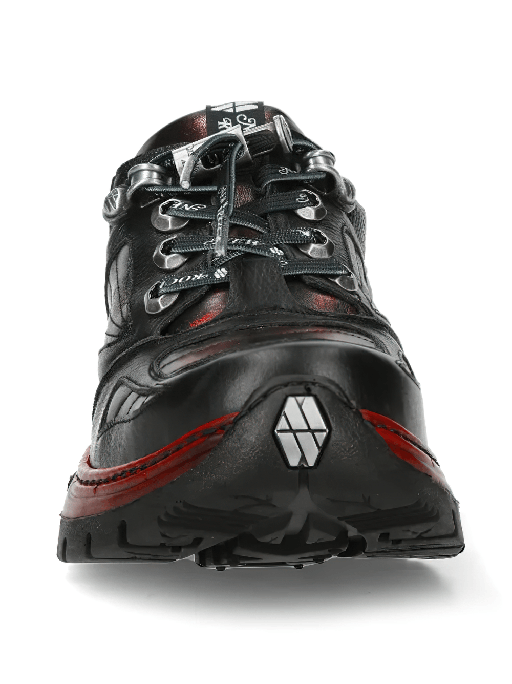 NEW ROCK Women's Shoes with Red Industrial Sole Accents
