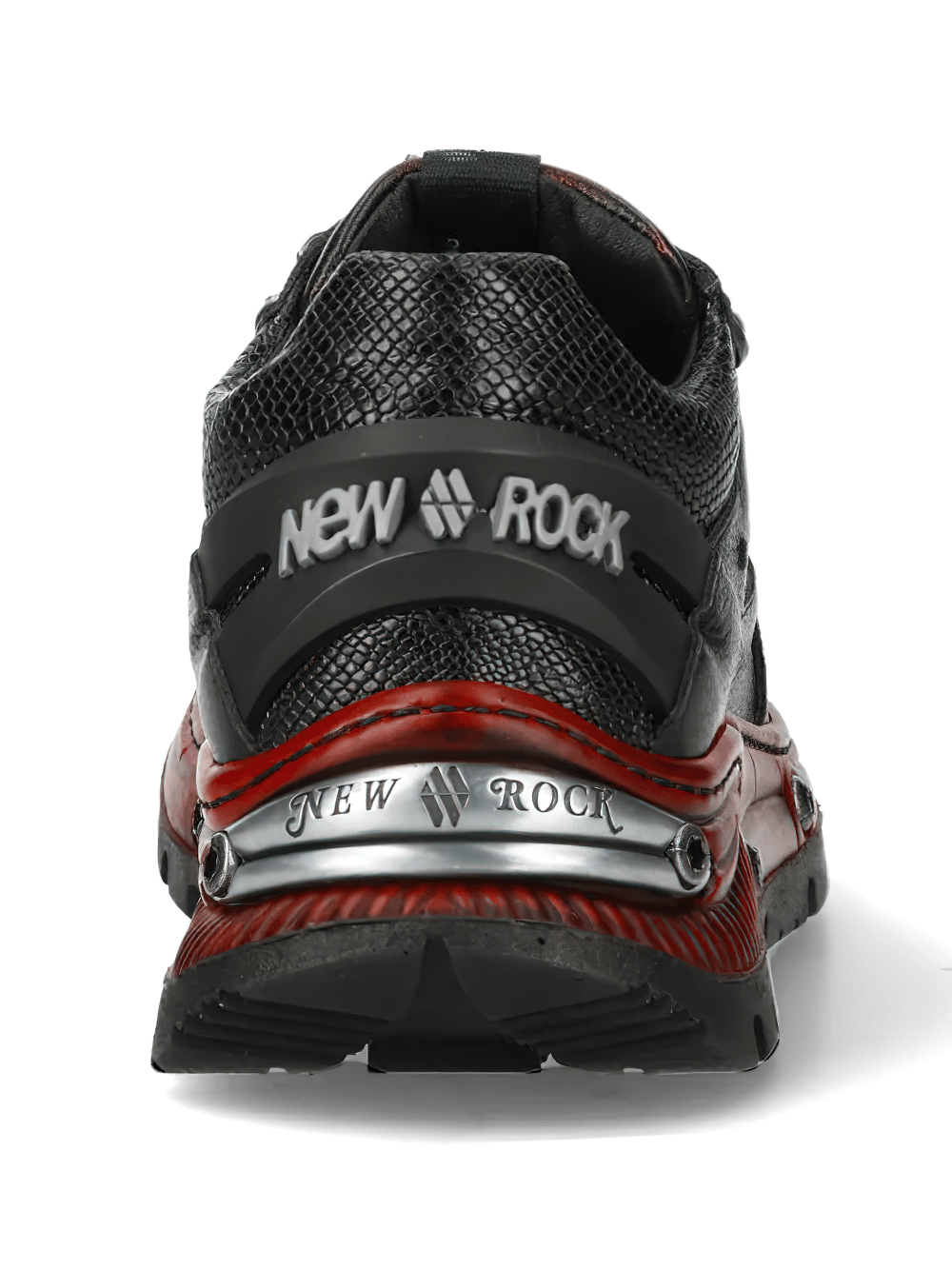 NEW ROCK Women's Shoes with Red Industrial Sole Accents