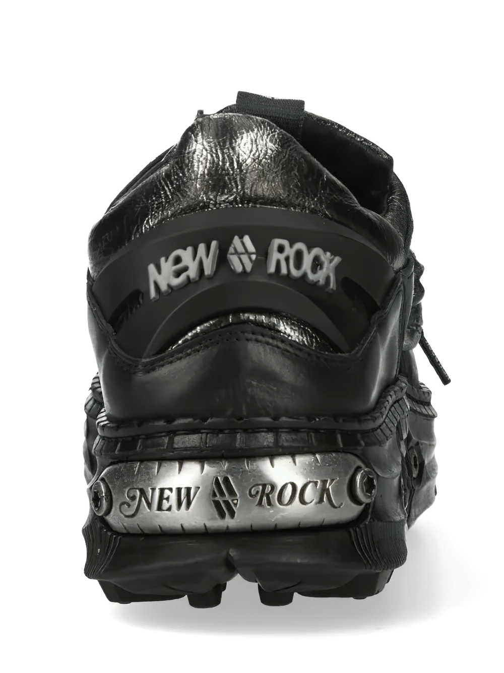 NEW ROCK Women's Skull Sneakers with Chunky Treaded Sole