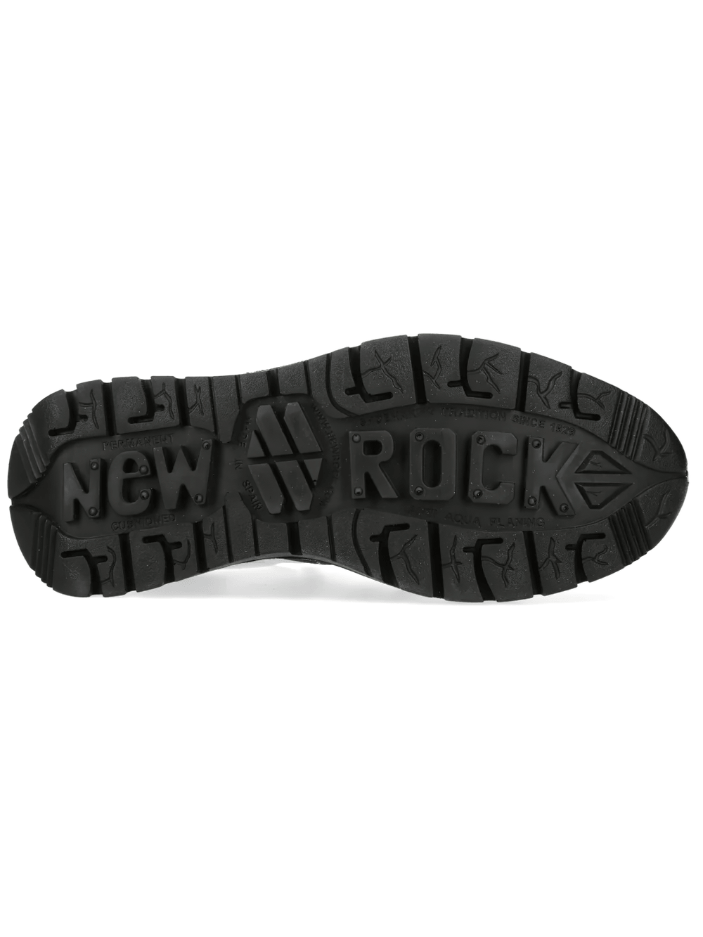 NEW ROCK Women's Two Tone Punk Chunky Sole Street Sneakers