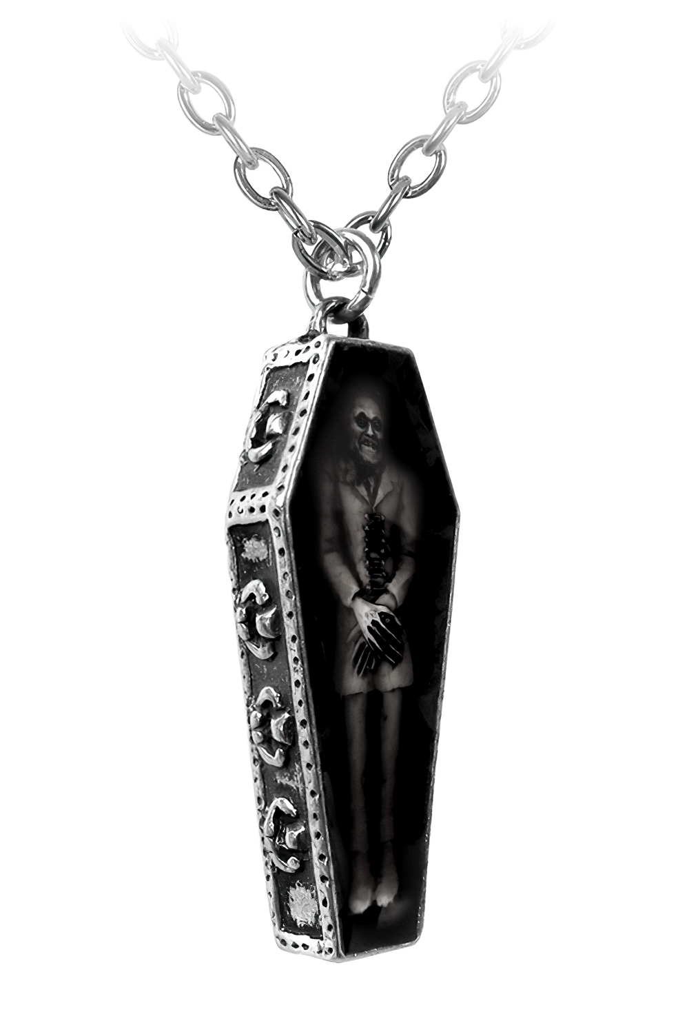 Nosferatu's Rest Coffin Pendant Gothic Vampire Jewelry