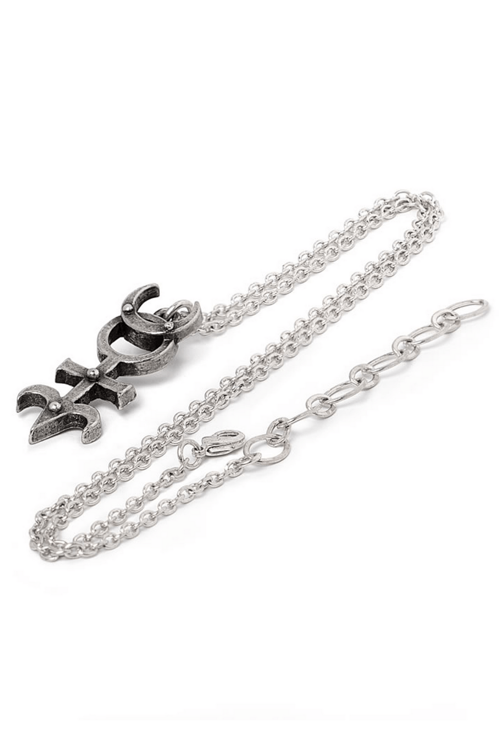 Occult Pewter Monad Pendant with Esoteric Symbolism