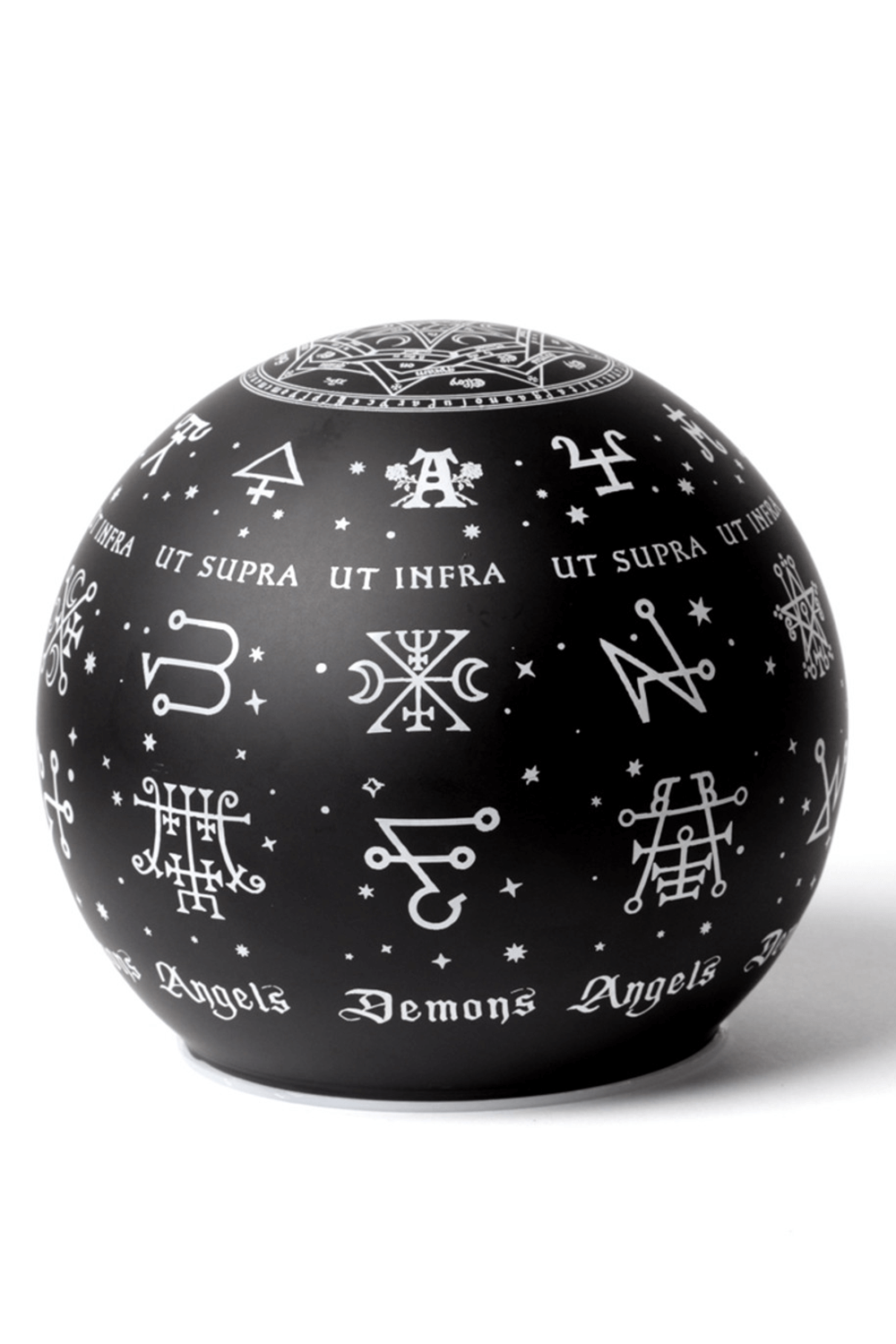 Occult Sigil Globe Lamp with Angel and Demon Seals
