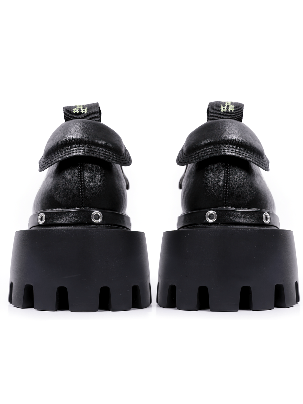 Punk Chunky Platform Shoes with Studded Trim