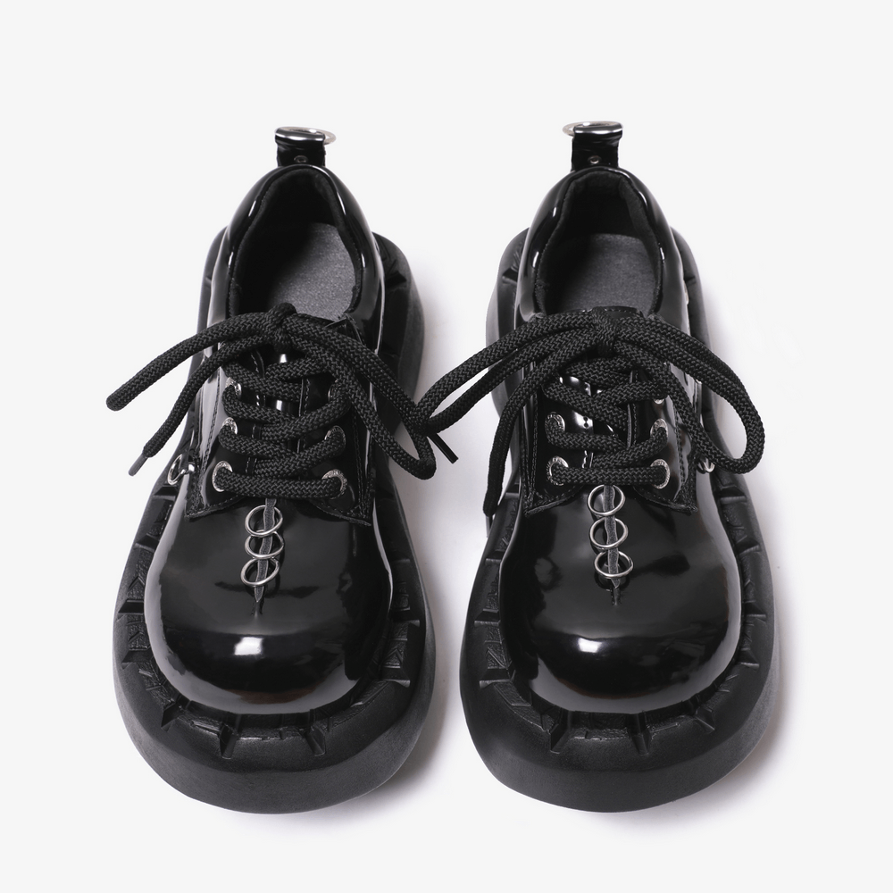 Punk Ring Detail Thick Sole Alternative Platform Footwear