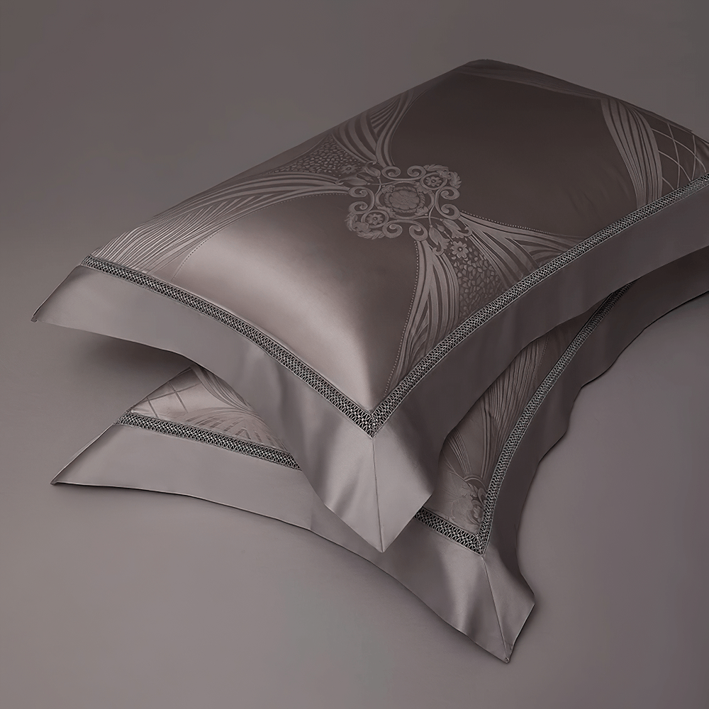 Refined Egyptian Cotton Jacquard Duvet Cover Bedding Set