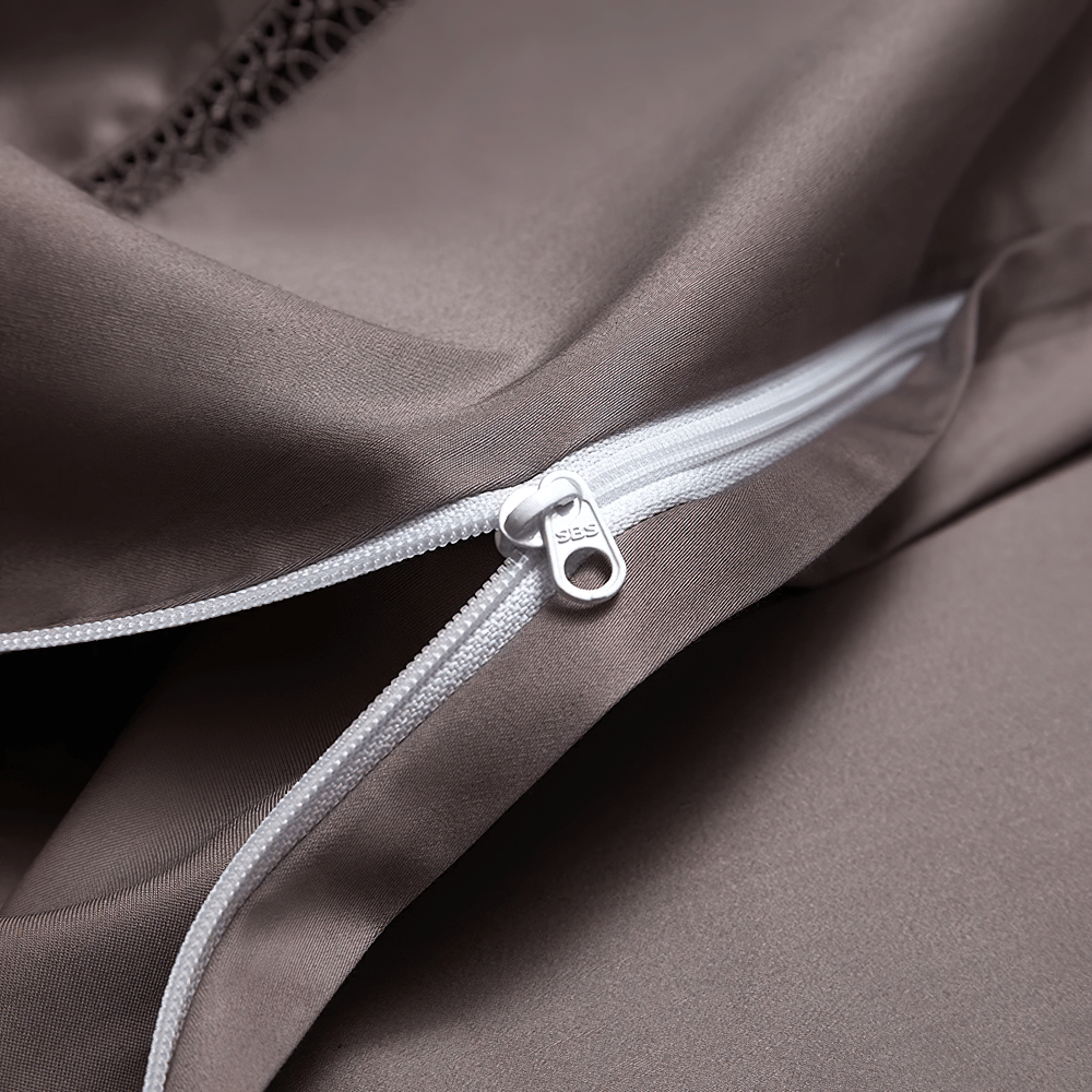Refined Egyptian Cotton Jacquard Duvet Cover Bedding Set
