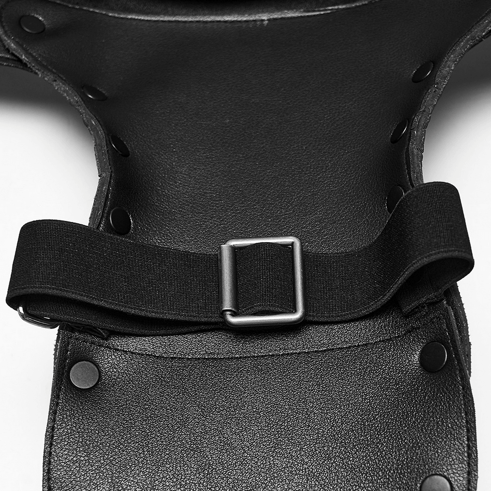 Skeletal Vanguard Shoulder Armor with Rivets and Straps