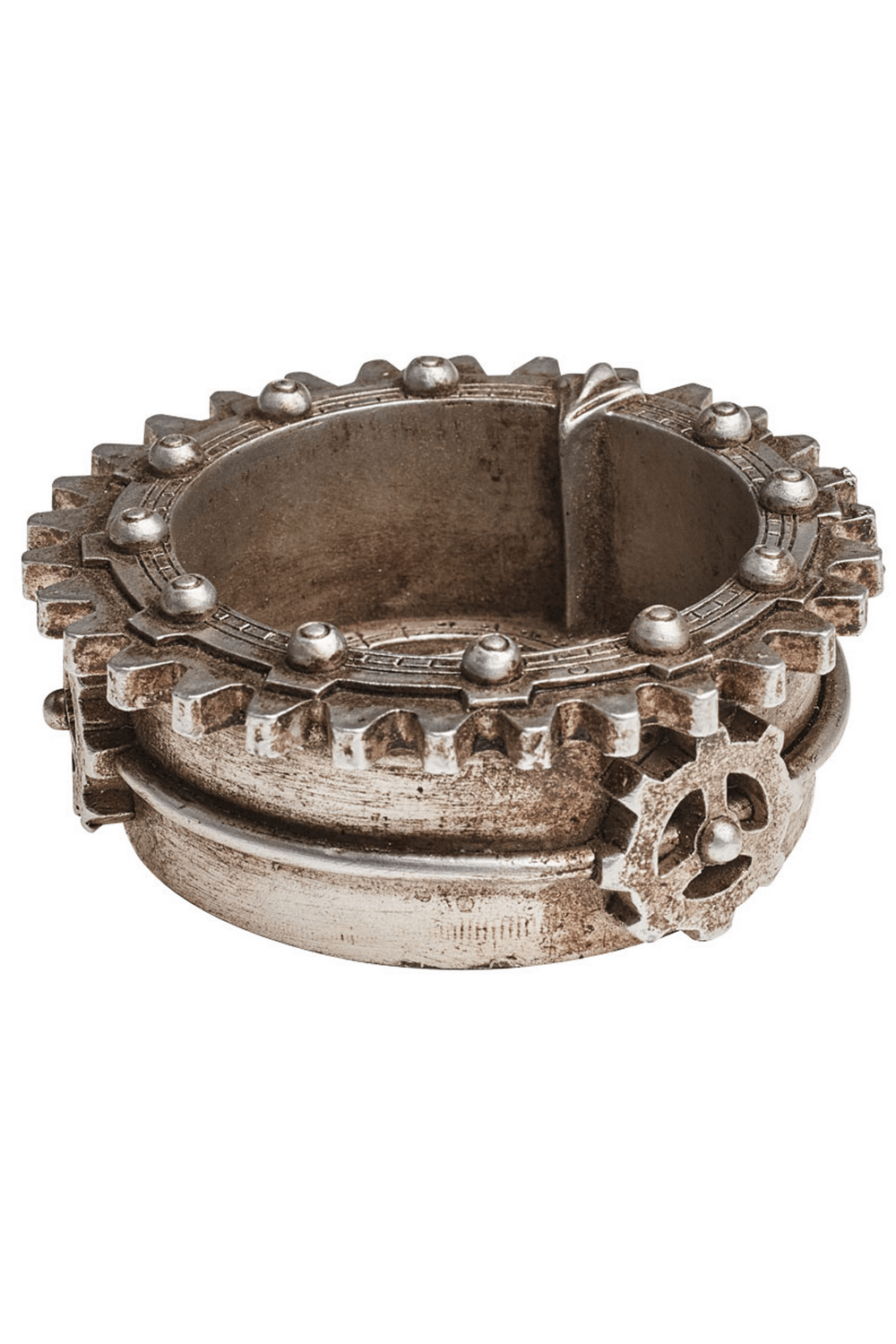 Steampunk Gears Trinket Dish with Pentagram Design