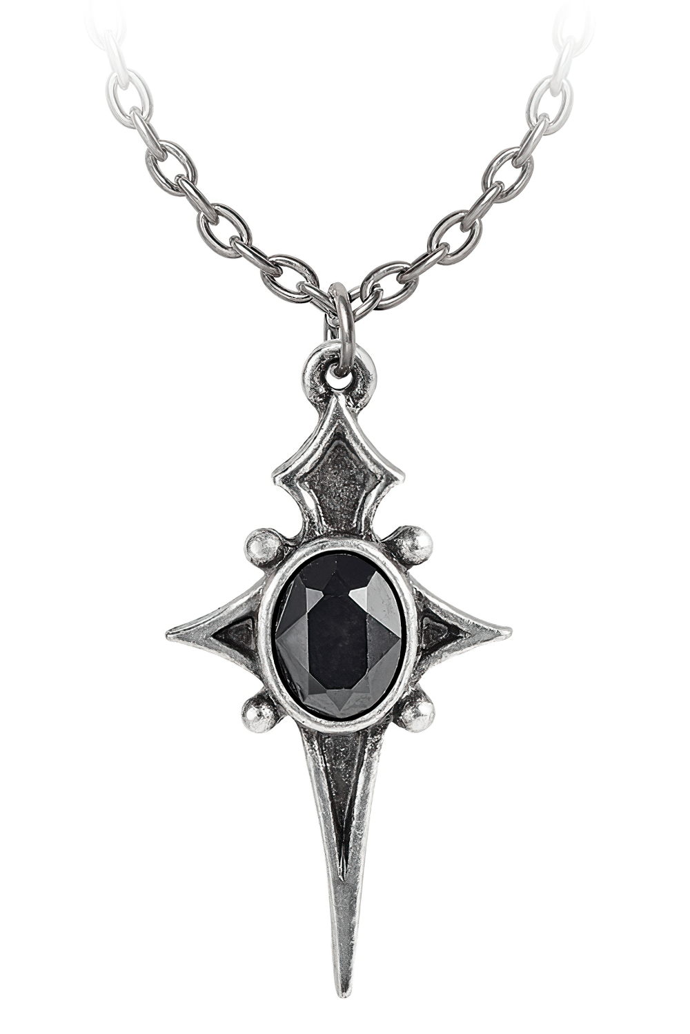 Sterne Leben Pendant with Black Austrian Crystal