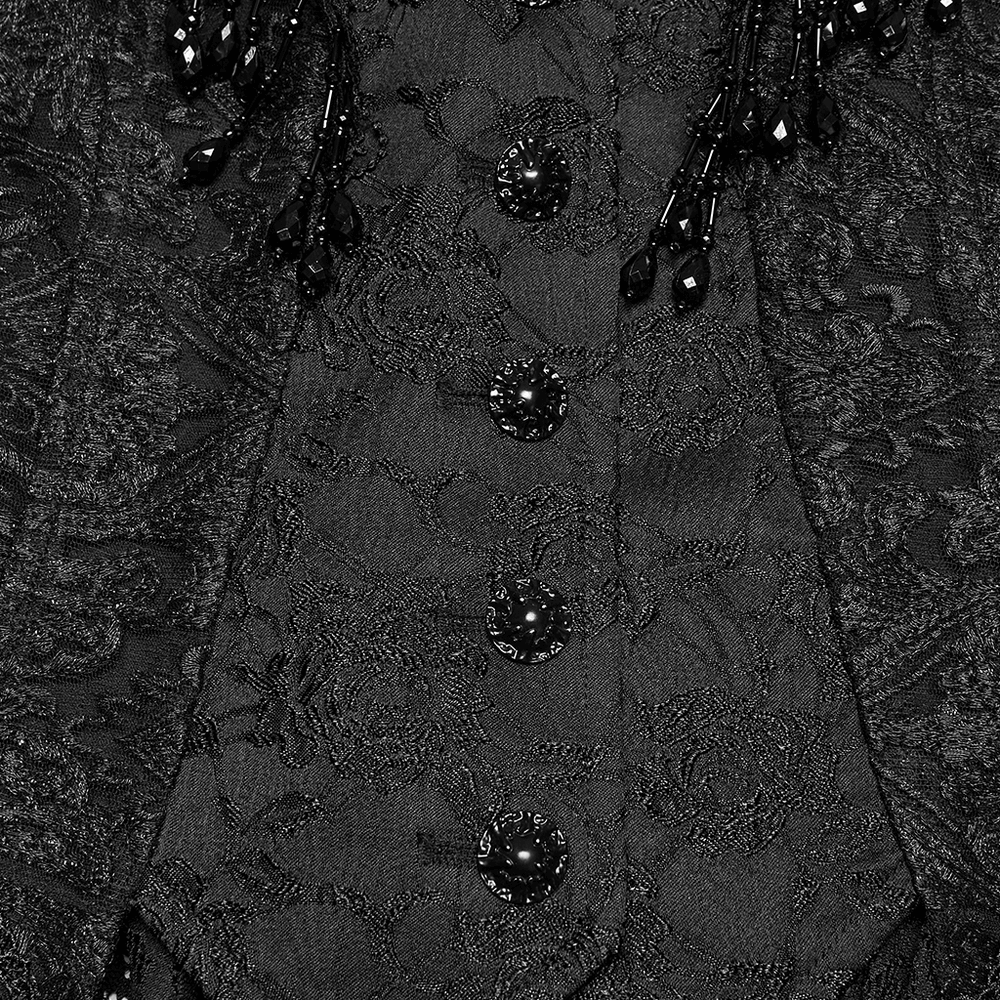 Stunning Waistcoat with Tassels and Ruffle Hem for Women