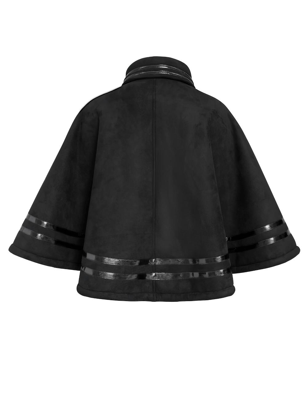Stylish Gothic Black Cape with Spiked Shoulders