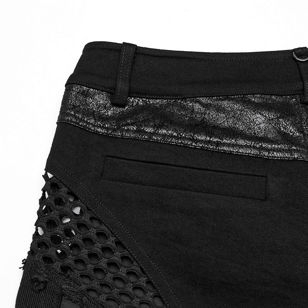 Stylish Gothic Shorts with Detachable Chiffon Cape