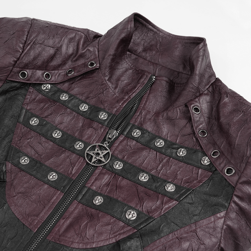 Stylish Longline Punk and Steampunk Buckle Coat